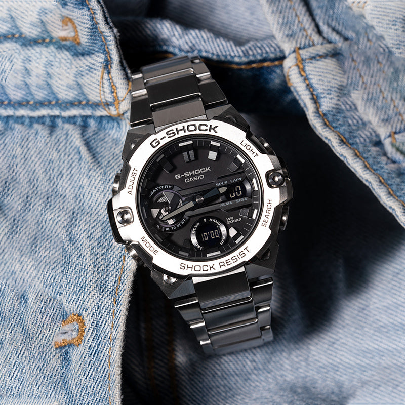CASIO G-Shock Analog-Digital 'Silver' GST-B400D-1APFT