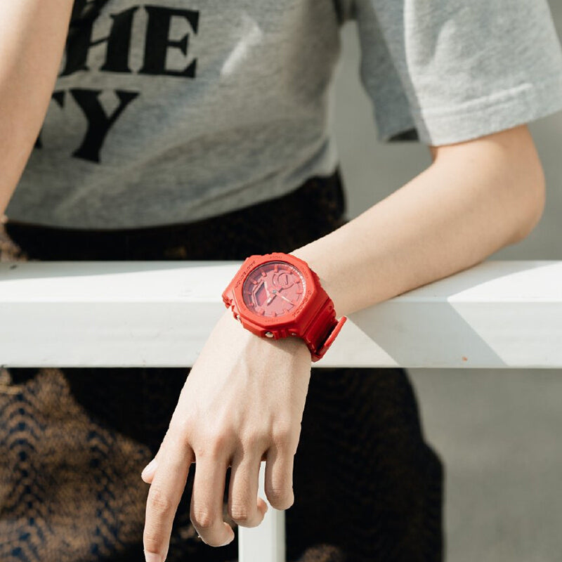 CASIO G-Shock Analog-Digital 'Red' GA-2100-4APR-PERSON