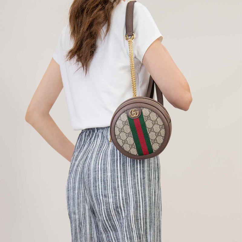 (WMNS) Gucci Ophidia Series mini GG Canvas Tape Circle Beige 598661-96IWG-8745