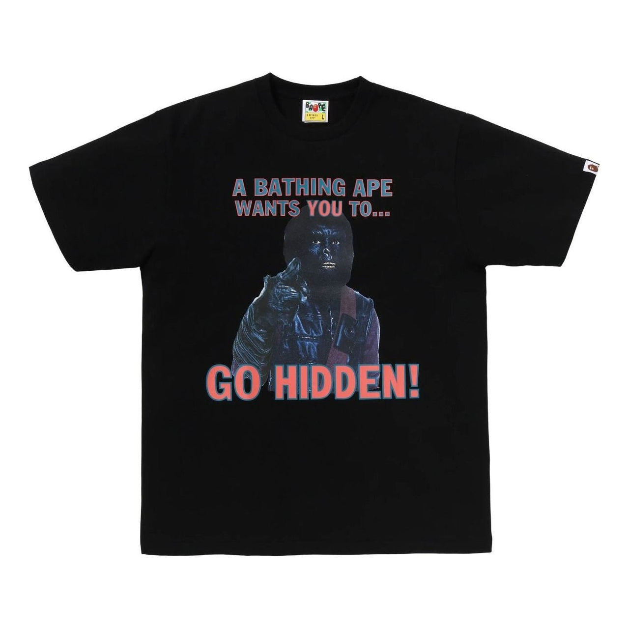 A Bathing Ape x Hidden NY GO HIDDEN T-Shirt 'Black' 1M23-110-902-BLK