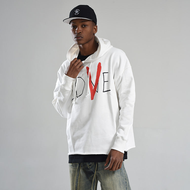 VLONE LOVE Printing Back Large Logo White Red HD-8