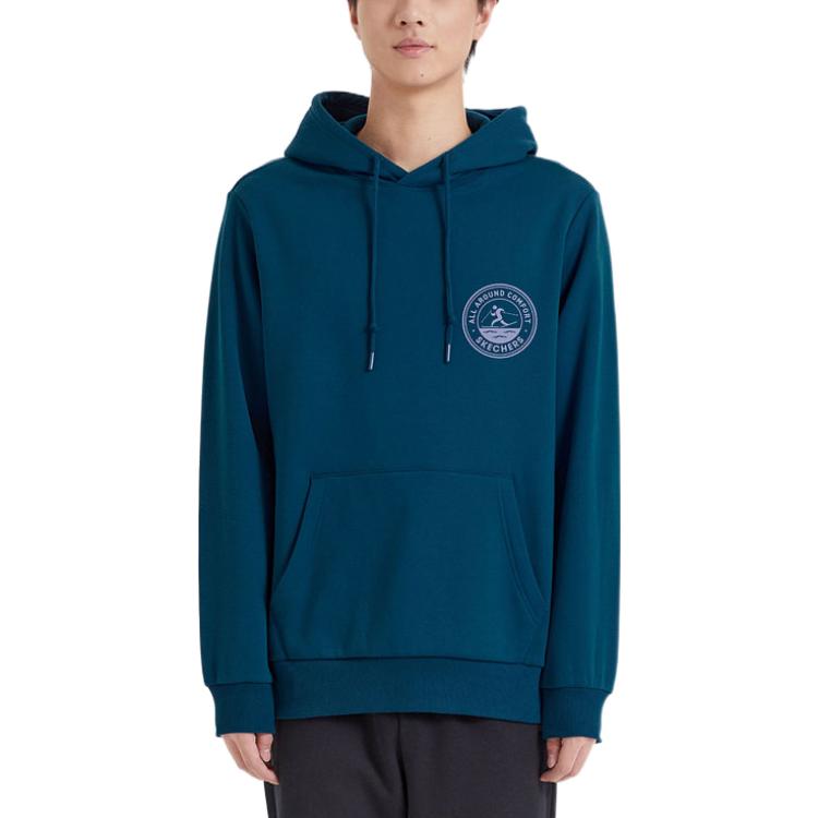 Skechers Graphic Hoodie 'Blue Black White' L422U240