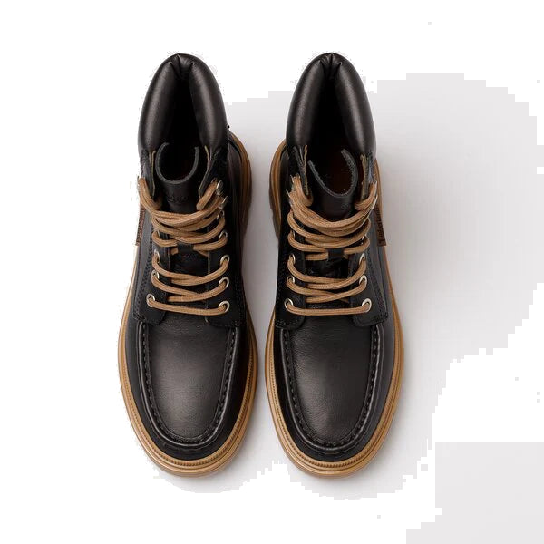 (WMNS) Timberland Ray City Moc Toe Chukka Boots 'Black Regenerative Leather' A5M3B015