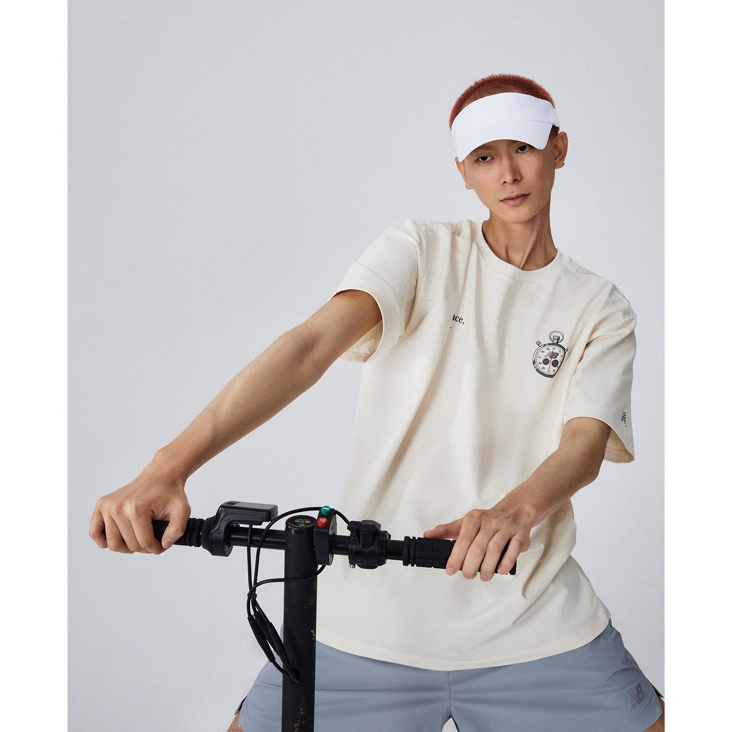 New Balance NB Logo 2 In 1 Short Asia Sizing 'Grey' NVE25121-GR