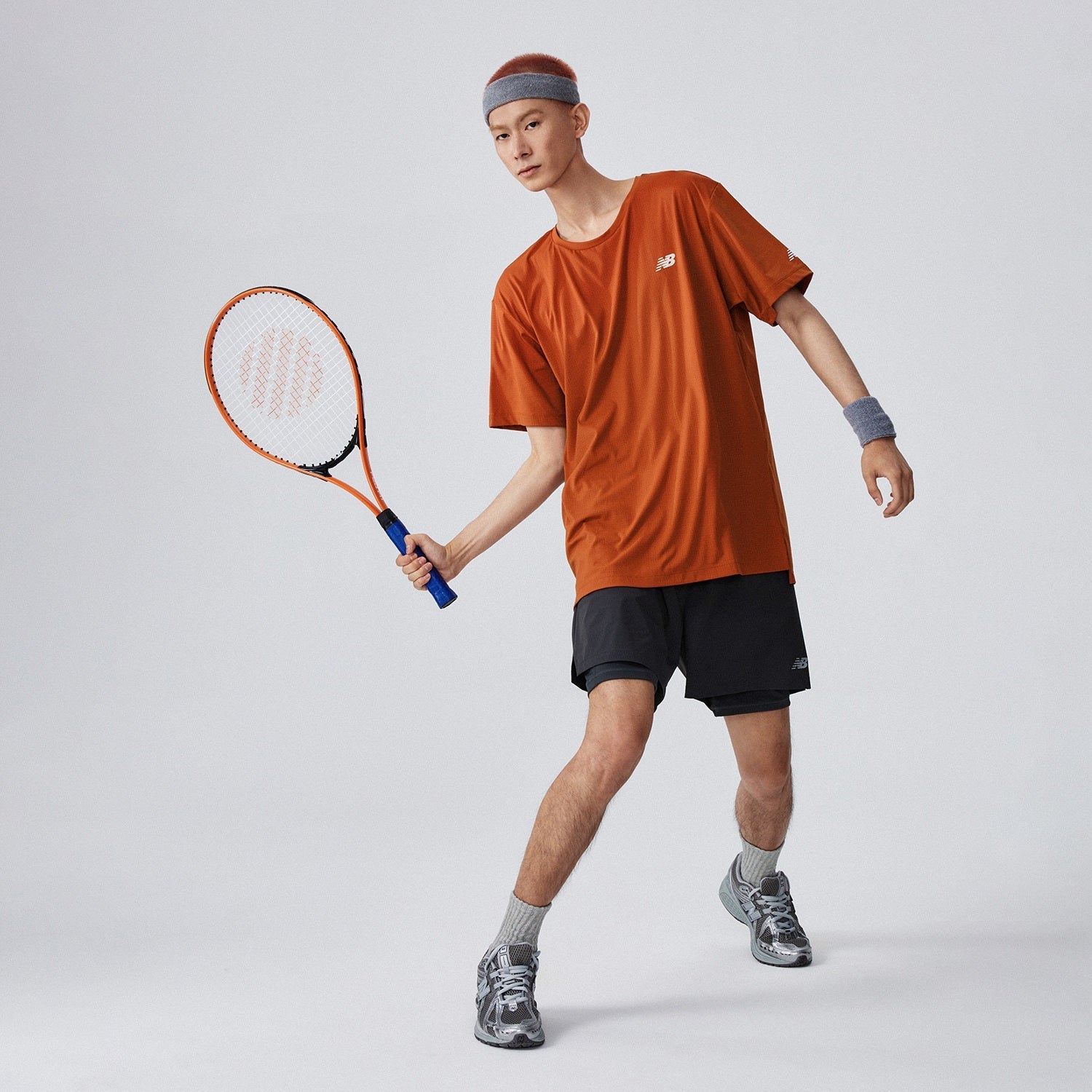 New Balance NB Icon T-shirt Asia Sizing 'Dark Orange' NEE25031-BUR