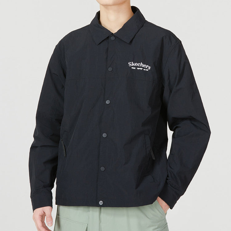 Skechers Casual Jacket 'Black Yellow' L223M028