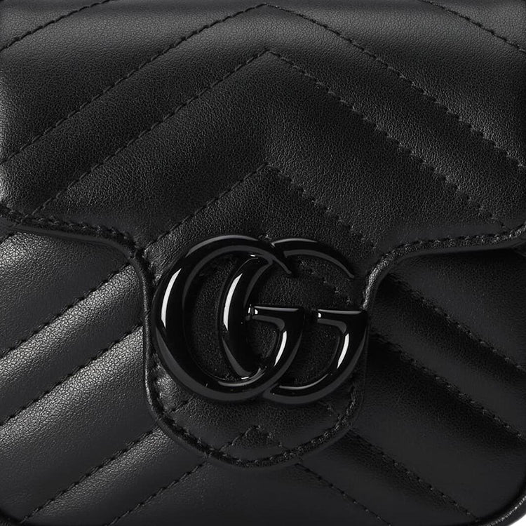 (WMNS) Gucci GG Marmont Belt Bag 'Black' 739599-UM8KV-1000