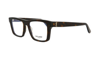 SAINT LAURENT Acetate Rectangular Eyeglass Frames Men's Tortoiseshell