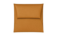HERMES Bastia Epsom Leather Coin Purse Unisex 2S Sesame