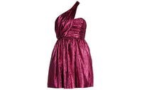 SAINT LAURENT Sleeveless Dresses Women's Fuchsia