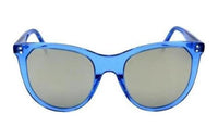 CELINE Acetate Irregular Shape Sunglasses Women's Blue