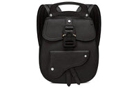 DIOR Saddle Cow Leather Backpack Men's Black