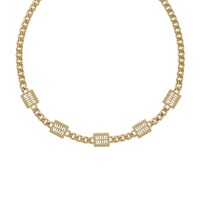 MIU MIU Metal Necklaces Women's Gold