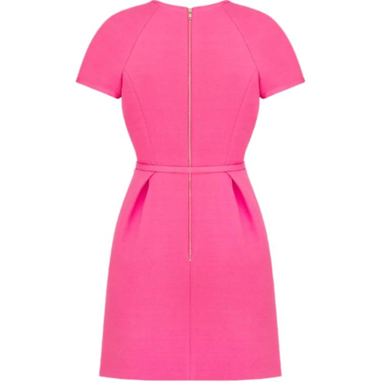DIOR Short Sleeved Dress Women's Pink
