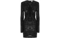SAINT LAURENT Long-Sleeved Dresses Women's Black