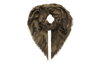 PRADA Knit Scarves Women's Camel