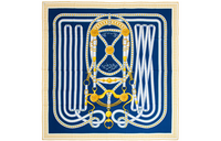 HERMES Silk Scarves Women's Blue