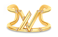 LOUIS VUITTON 18K Gold Bangles Women's Gold