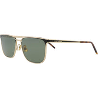 SAINT LAURENT Square Sunglasses Women's Gold/Black