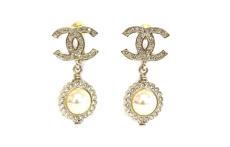 CHANEL Earrings Women's Gold