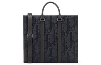DIOR Oblique Print Shoulder Bag Crossbody Bag Handbag Men's Black