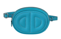 HERMES In The Loop Swift Leather Fanny Pack Women's Blue/Blood Orange