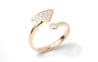 PRADA 18K Gold Diamonds Rings Women's Gold