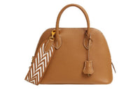 HERMES Bolide Epsom Calfskin Bowling Bag Handbag Regular Women's Gold/Gold/White