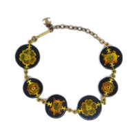 CHANEL 1990 2000s Turtle Bead embellished Bracelet