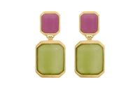 SAINT LAURENT Octagon Earrings