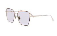 DIOR Metal Irregular Shape Sunglasses Women's Tortoiseshell