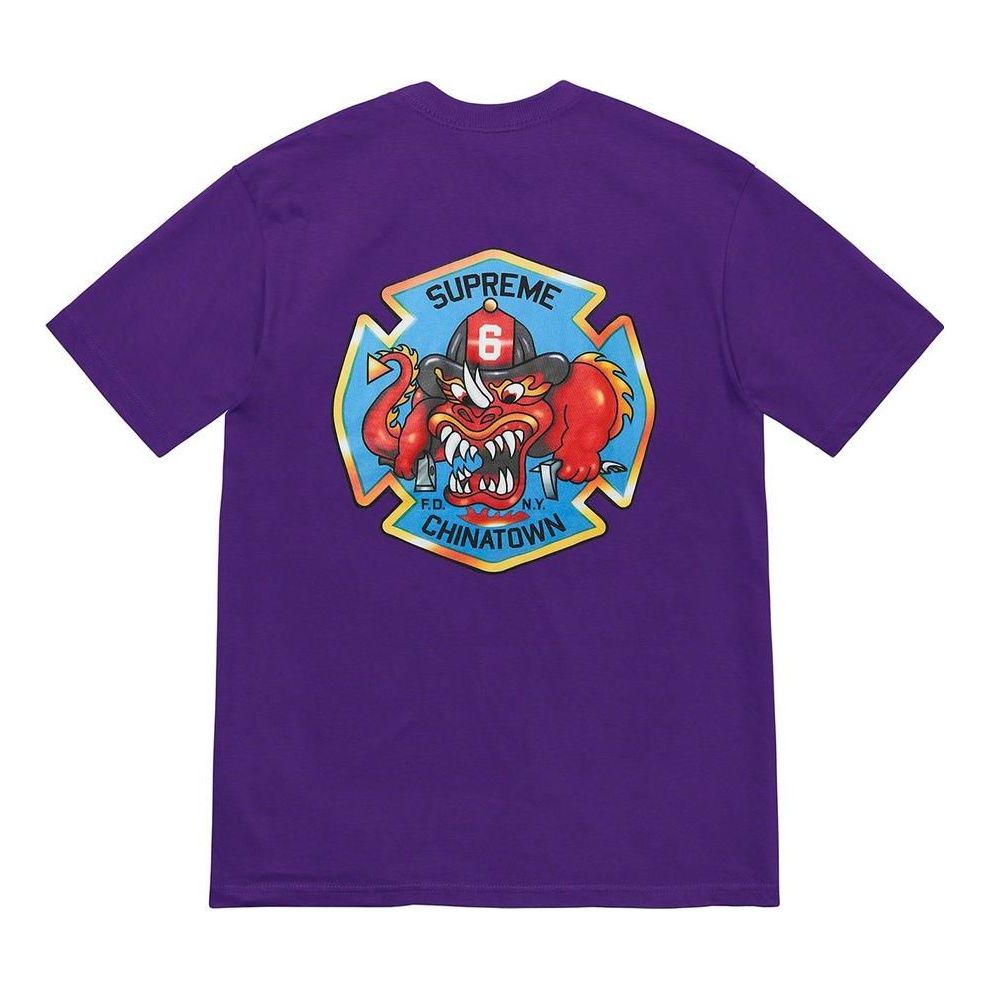 Supreme Winter T-Shirt 'Purple Blue Red' SUP-FW22-809