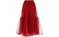DIOR Casual Long Skirts Women's Red
