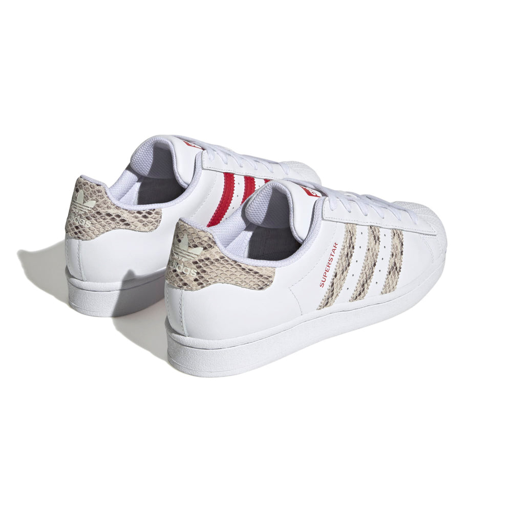 (WMNS) adidas originals Superstar 'Cloud White Wonder White Better Scarlet' HQ1918