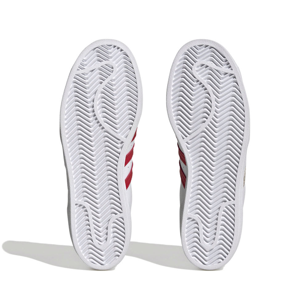 (WMNS) adidas originals Superstar 'Cloud White Wonder White Better Scarlet' HQ1918