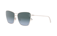 DIOR Irregular Shape Sunglasses Women's Silver