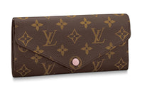 LOUIS VUITTON Canvas With Leather Wallet Mini Women's Brown