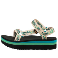 (WMNS) TEVA x Anna Sui Flatform Universal 'Green' 1106280-DPTL