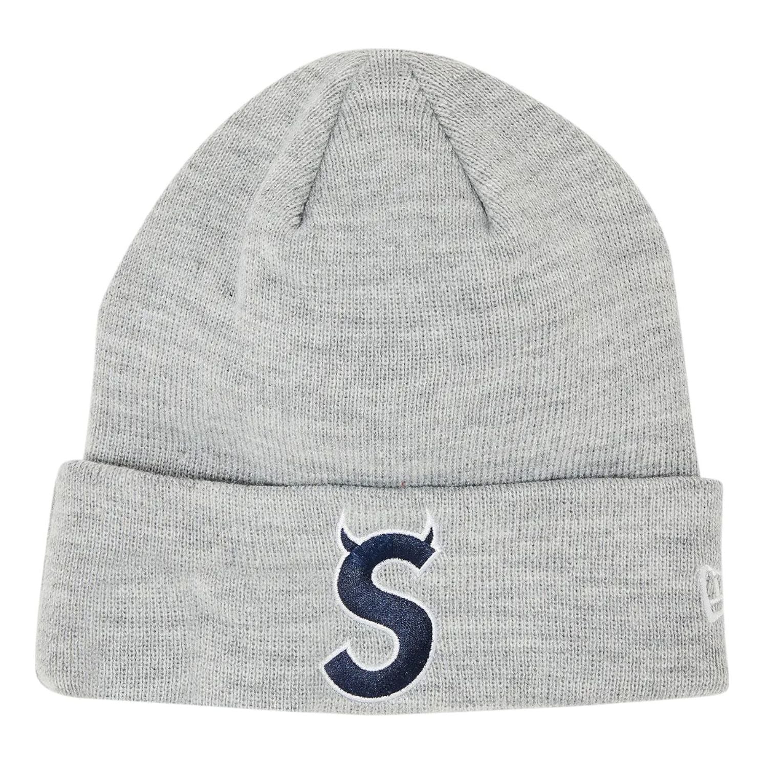 Supreme x New Era S Logo Beanie 'Heather Grey' FW22BN11-HEATHER-GREY