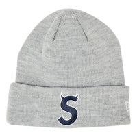 Supreme x New Era S Logo Beanie 'Heather Grey' FW22BN11-HEATHER-GREY