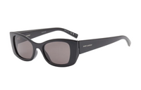 SAINT LAURENT Acetate Oval Sunglasses Women's Black