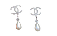 CHANEL Earrings Unisex Silver