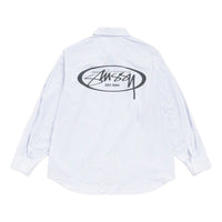 Stussy Standard Logo Shirt 'Blue Stripe' 1110387-BLUE