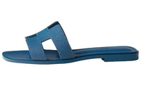 HERMES Oran Slide Slippers Women's Blue