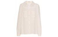 MIU MIU SS22 Shirt Women's Egg White Stone Color