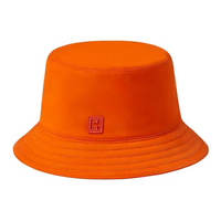 HERMES Linen Bucket Hats Men's Orange