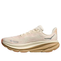 (WMNS) HOKA ONE ONE Clifton 9 Gore Tex 'Eggshell Khaki' 1141490-ELK
