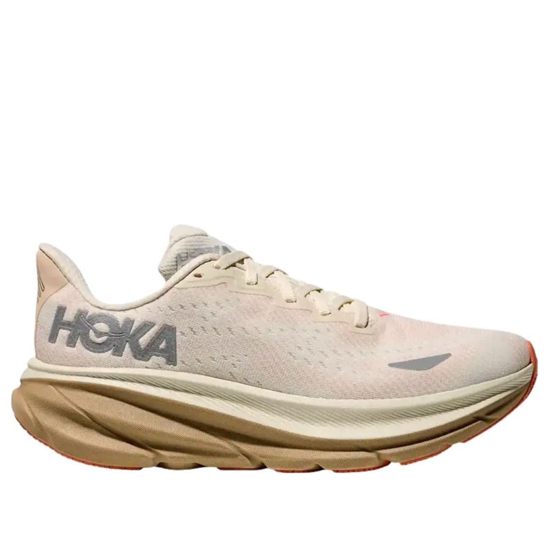 (WMNS) HOKA ONE ONE Clifton 9 Gore Tex 'Eggshell Khaki' 1141490-ELK