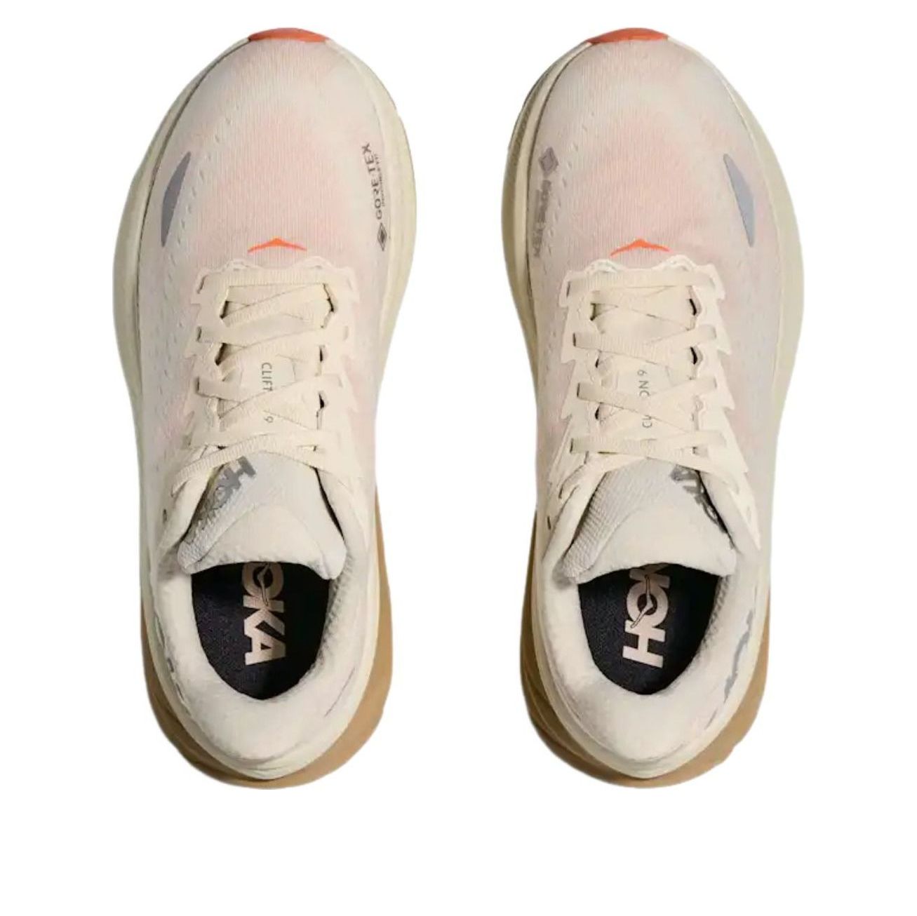 (WMNS) HOKA ONE ONE Clifton 9 Gore Tex 'Eggshell Khaki' 1141490-ELK