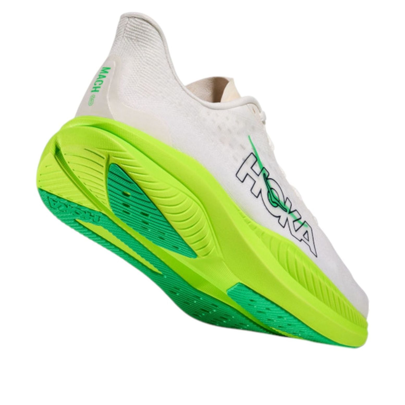 HOKA ONE ONE Mach 6 'White Neon Lime' 1147790-WNL